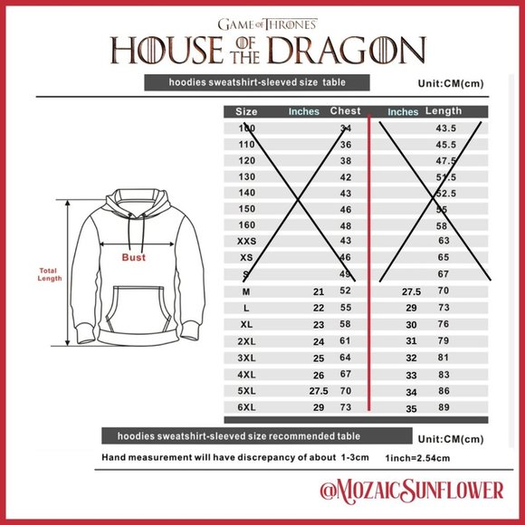 NEW 2 Tone Hoodie Dreams Didn't Make Us Kings Dragons Did - Picture 5 of 6